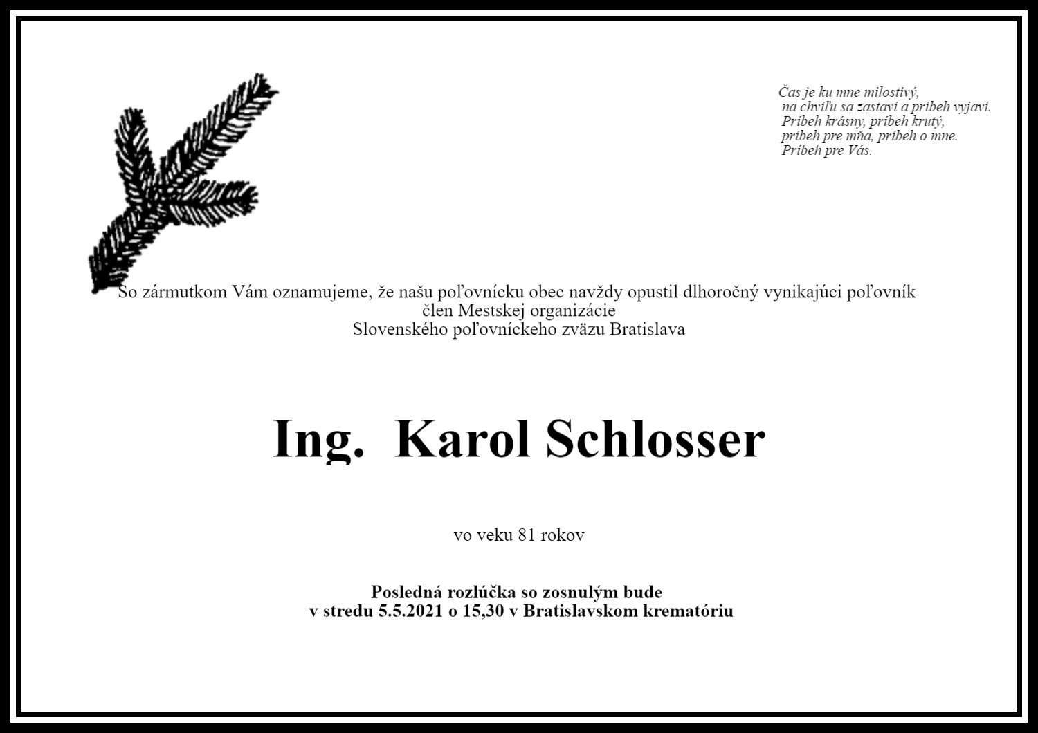 Schlosser Karol Ing. Parte